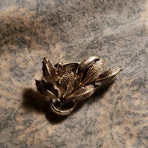 Silver Bush Clip-on Earring/Brooch/cufflink